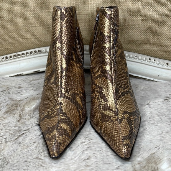 Colin Stuart for Victoria Secret•Bronze Faux Snakeskin Booties - Picture 1 of 7